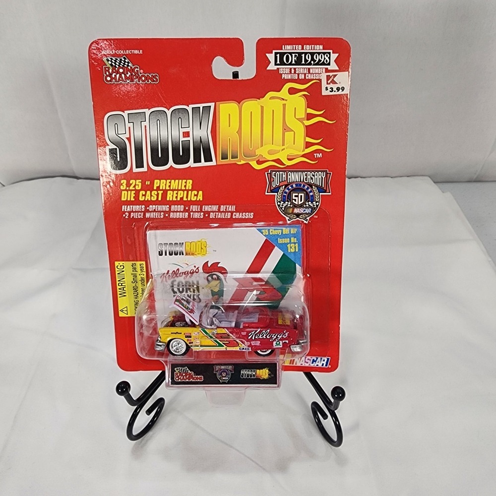 1998 Racing Champions Stock Rods Issue No. 131 - #5 Kellogg's '55 Chevy Bel Air